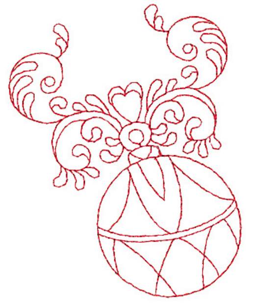 Picture of Ornament Redwork Machine Embroidery Design