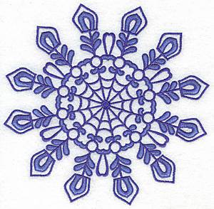 Picture of Snowflake 2 Large Machine Embroidery Design