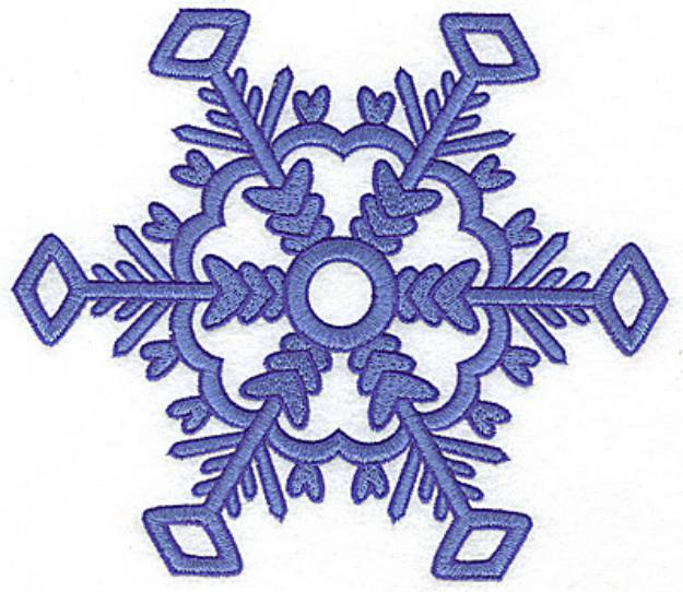 Picture of Snowflake 10 Large Machine Embroidery Design