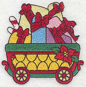 Picture of Christmas Gifts & Train Machine Embroidery Design