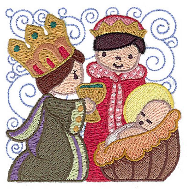 Picture of Nativity Three Kings Machine Embroidery Design