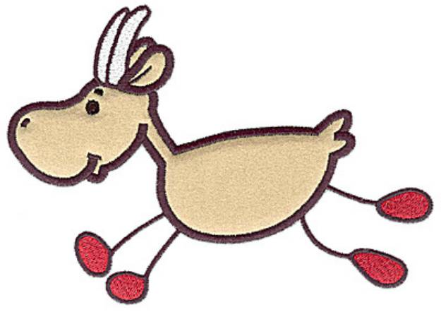 Picture of Goat Applique Machine Embroidery Design