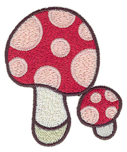 Picture of Toadstools Machine Embroidery Design