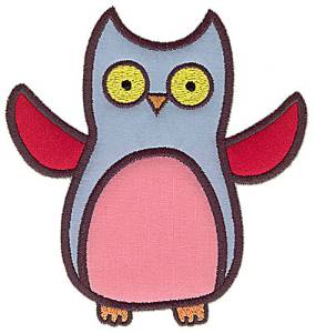 Picture of Triple Applique Owl Machine Embroidery Design