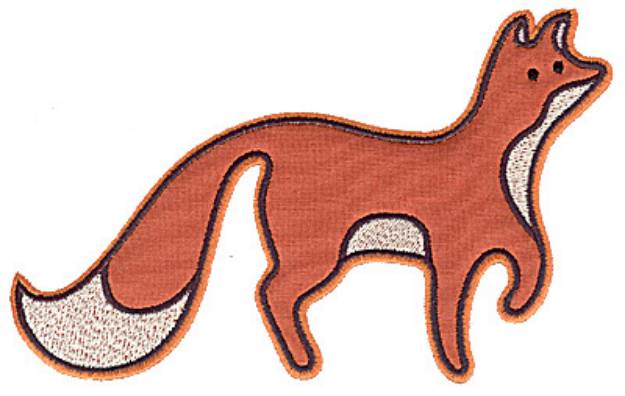 Picture of Fox Applique Machine Embroidery Design