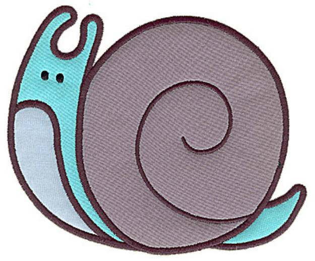 Picture of Triple Applique Snail Machine Embroidery Design