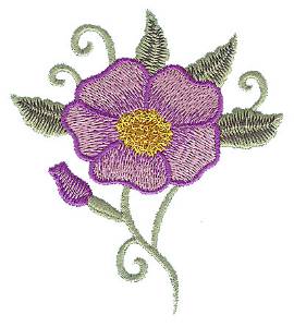 Picture of Vining Flower Machine Embroidery Design
