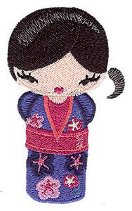 Picture of Japanese Kokeshi Machine Embroidery Design