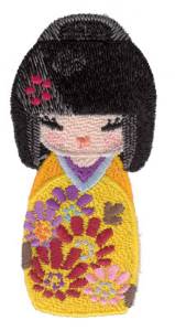 Picture of Kokeshi Doll Toy Machine Embroidery Design