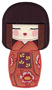 Picture of Kokeshi Doll Appliques Machine Embroidery Design