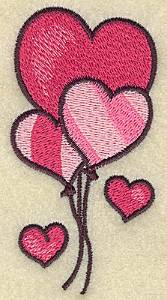 Picture of Balloon Hearts Machine Embroidery Design