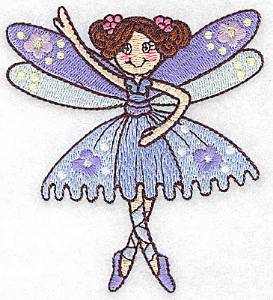 Picture of Fairy Ballerina Machine Embroidery Design