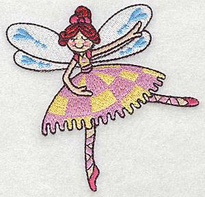 Picture of Fairy Ballerina Machine Embroidery Design