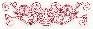 Picture of Ornate Redwork Border Machine Embroidery Design