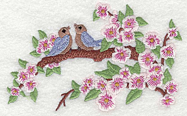 Picture of Birds On A Limb Machine Embroidery Design
