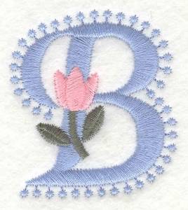 Picture of Fancy Floral B Machine Embroidery Design