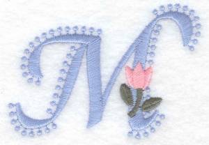 Picture of Fancy Font M Machine Embroidery Design