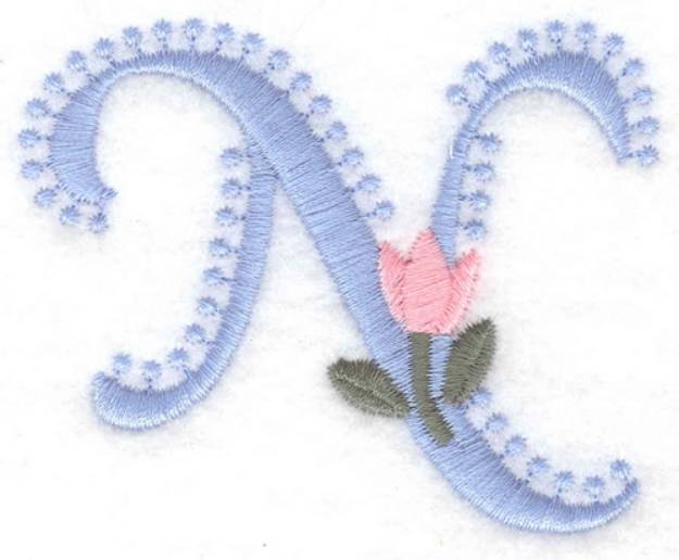 Picture of Fancy Font N Machine Embroidery Design