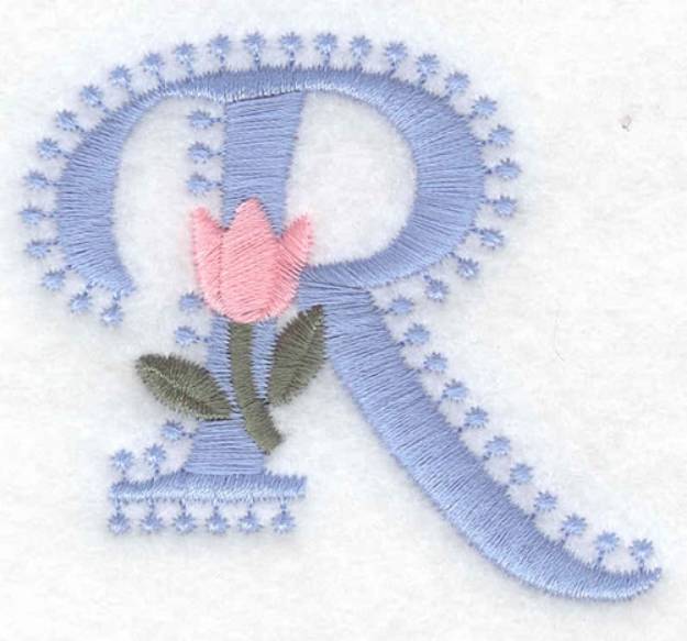 Picture of Fancy Font R Machine Embroidery Design