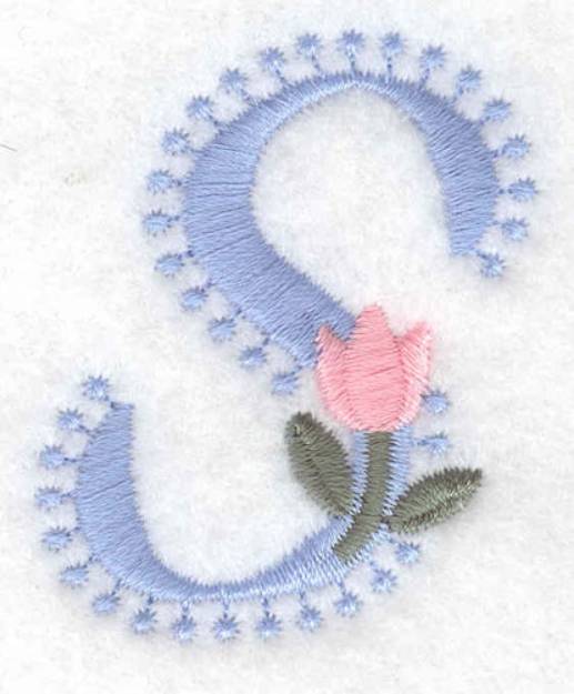 Picture of Fancy Font S Machine Embroidery Design