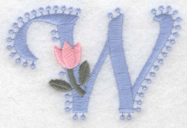 Picture of Fancy Font W Machine Embroidery Design