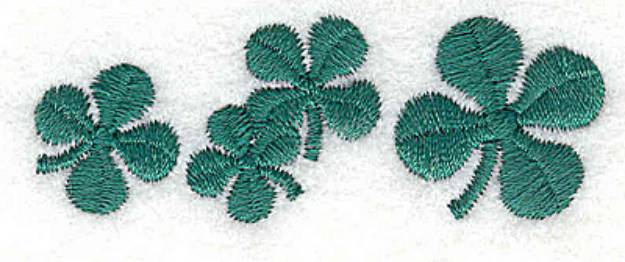 Picture of Four Leaf Clovers Machine Embroidery Design