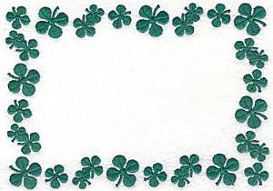 Picture of Shamrock Border Machine Embroidery Design