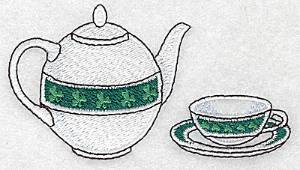 Picture of Irish Tea Machine Embroidery Design