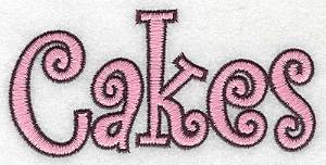 Picture of Cakes Machine Embroidery Design