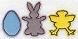 Picture of Egg Bunny Chick Machine Embroidery Design