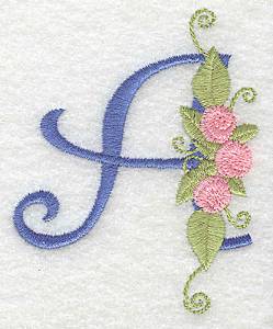 Picture of Monogram Flowers A Machine Embroidery Design
