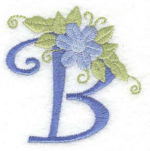 Picture of Monogram Flowers B Machine Embroidery Design