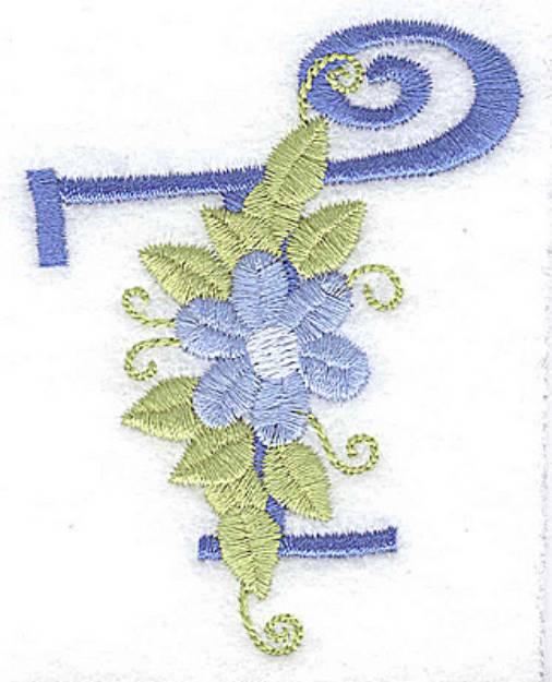 Picture of Monogram Flowers T Machine Embroidery Design