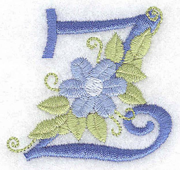 Picture of Monogram Flowers Z Machine Embroidery Design