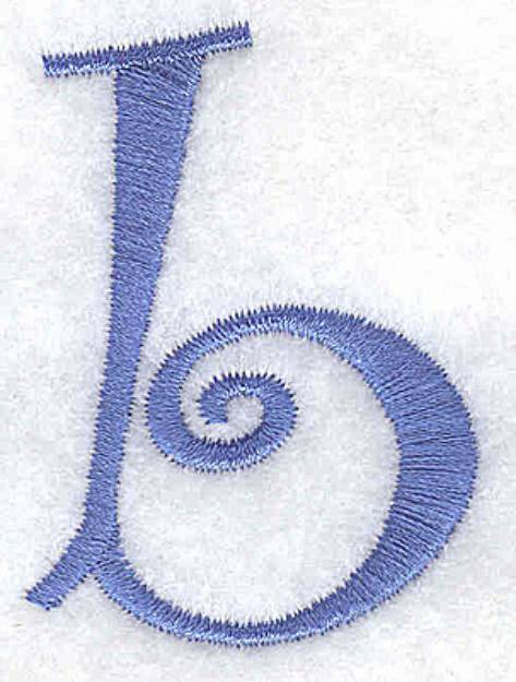 Picture of B Lower Case Machine Embroidery Design