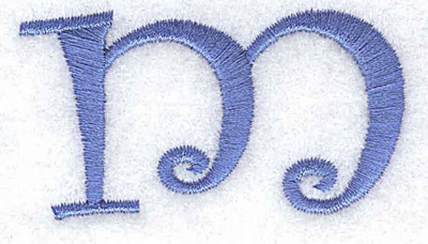 Picture of M Lower Case Machine Embroidery Design