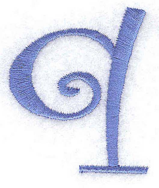 Picture of Q Lower Case Machine Embroidery Design