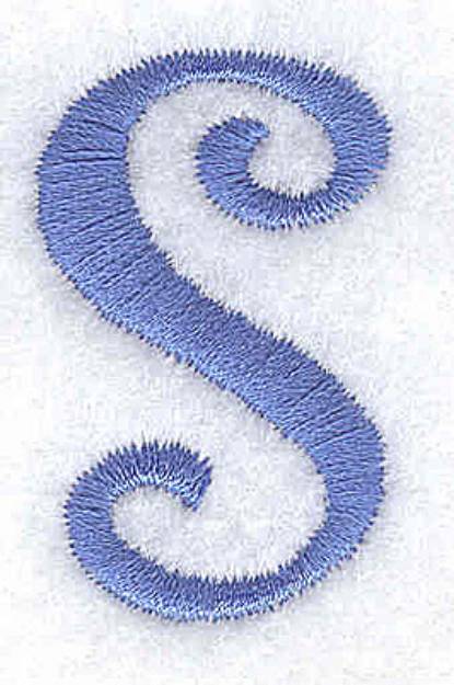 Picture of S Lower Case Machine Embroidery Design