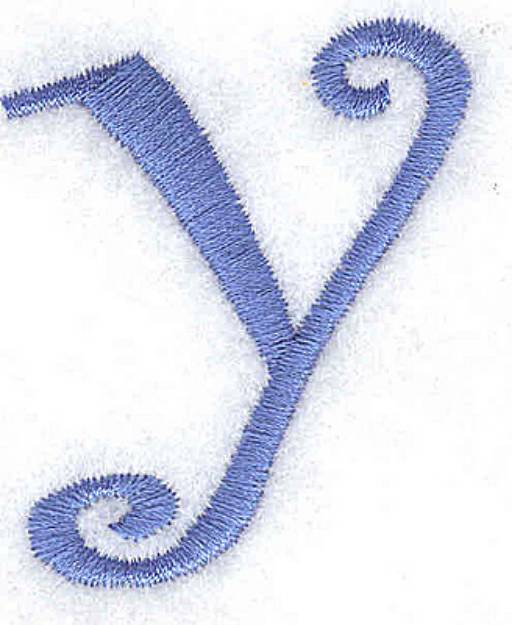 Picture of Y Lower Case Machine Embroidery Design