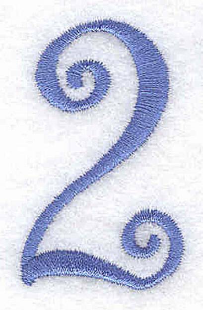 Picture of 2 Number Machine Embroidery Design