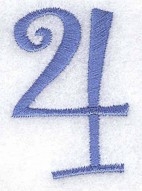 Picture of 4 Number Machine Embroidery Design