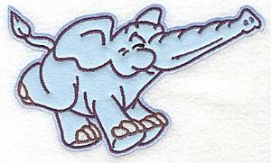 Picture of Running Elephant Machine Embroidery Design