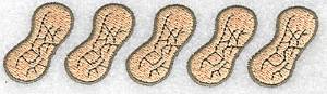 Picture of Row of Peanuts Machine Embroidery Design