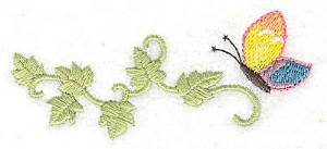 Picture of Vine with Butterfly Machine Embroidery Design