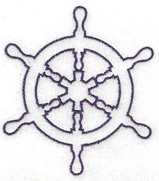 Picture of Lifebuoy Outline Machine Embroidery Design
