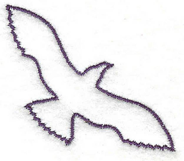 Picture of Seagull outline Machine Embroidery Design