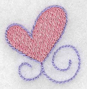 Picture of Heart Swirl Machine Embroidery Design