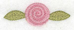 Picture of Pink Rosebud Machine Embroidery Design