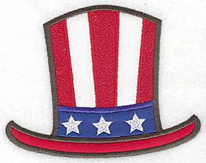 Picture of American Hat Applique Machine Embroidery Design