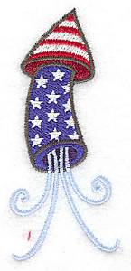 Picture of American Rocket Machine Embroidery Design